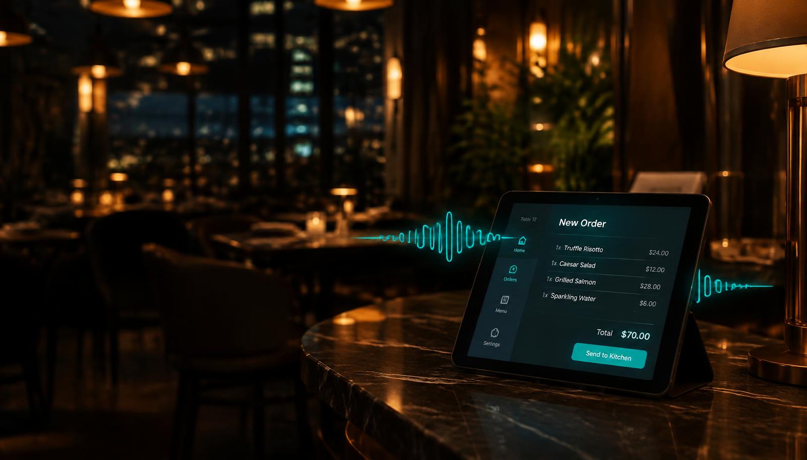 Restaurant with AI ordering